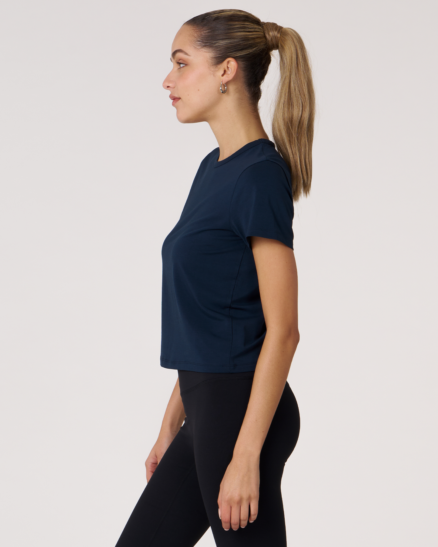 Rebody Essentials Short Sleeve Crop Tee