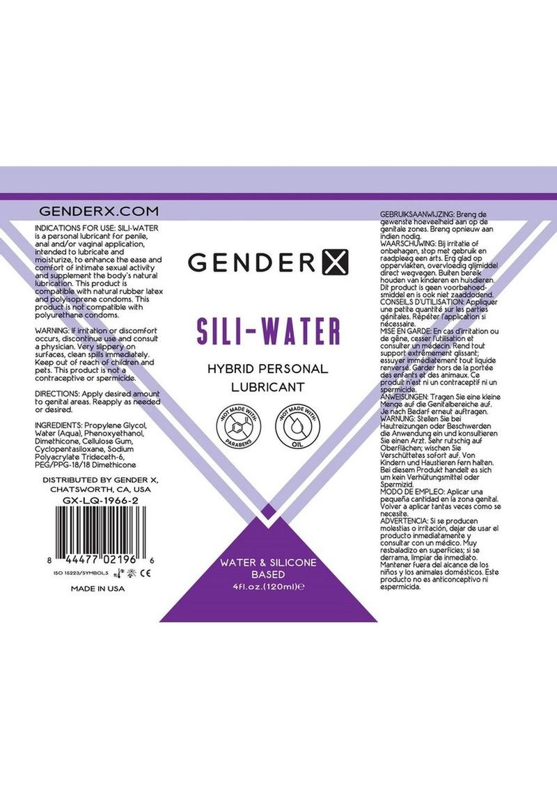 Gender X Sili-Water Hybrid Lubricant