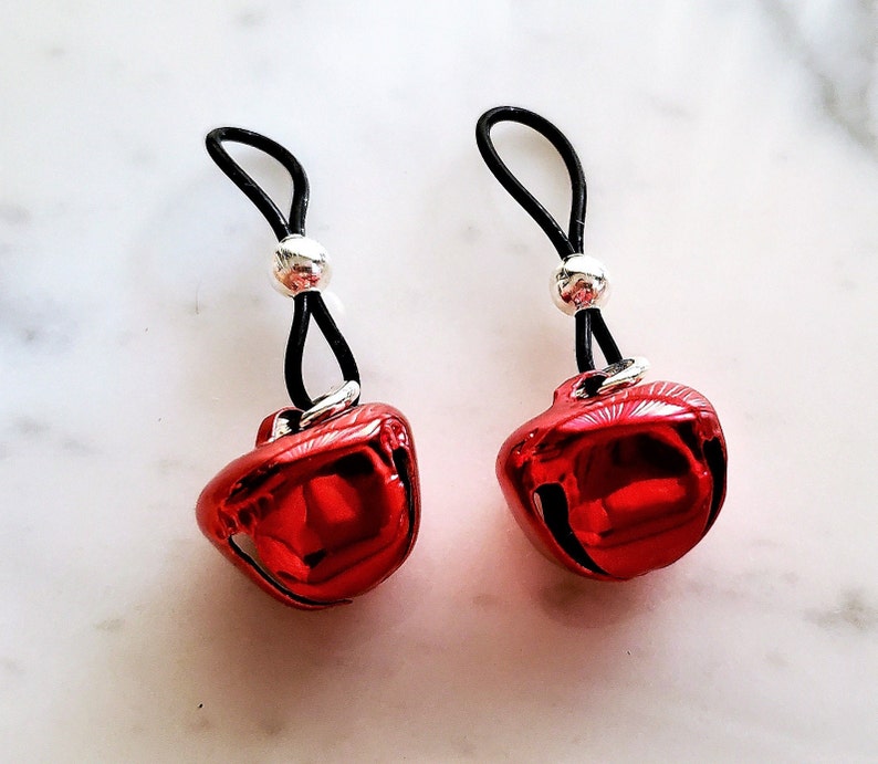 Christmas Jingle Bell Nipple Noose Sexy Fake Nipple Rings Nipple Jewelry