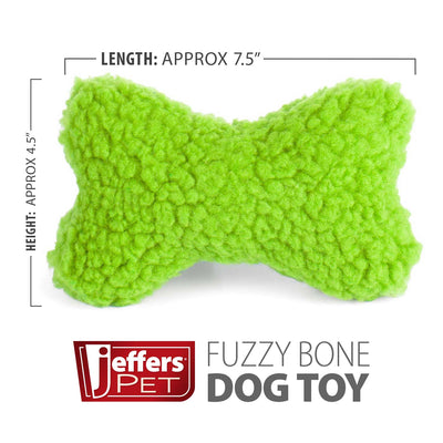 Fuzzy Shapes Dog Toys with Squeakers, Assorted Colors