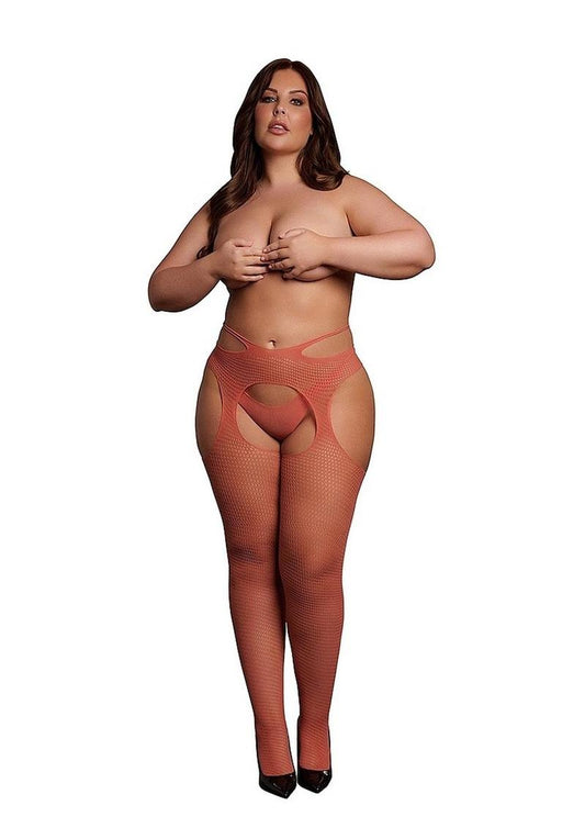 Le Désir Strappy Waist Suspender Pantyhose