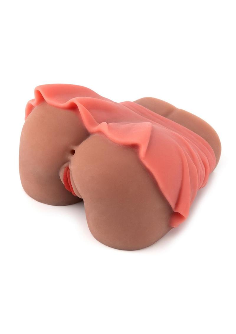 Mini Skirt Chanell Heart Pussy And Anus Masturbator Dual Entry Stroker