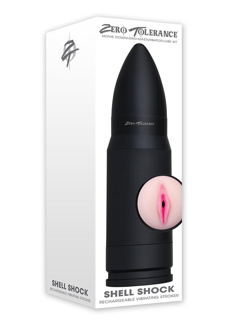 Zero Tolerance Shell Shock Rechargeable Vibrating Pussy Stroker