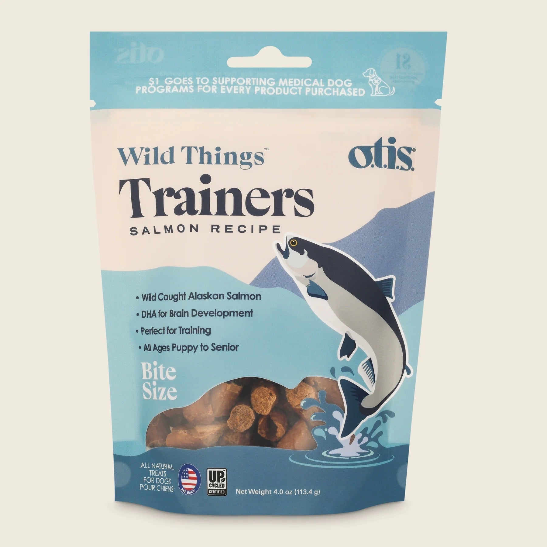 Otis Salmon Dog Training Treats (4oz)