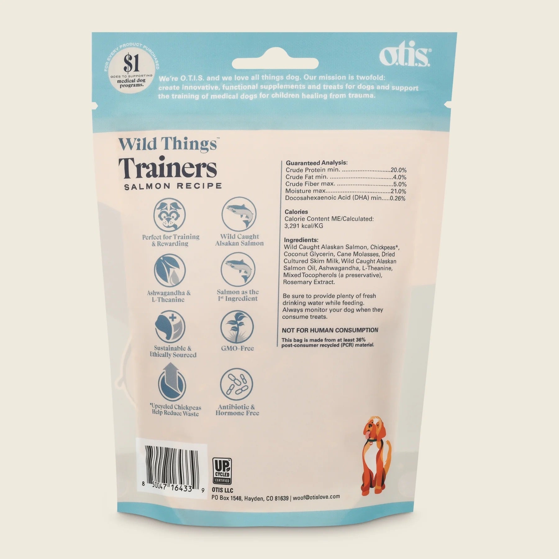 Otis Salmon Dog Training Treats (4oz)