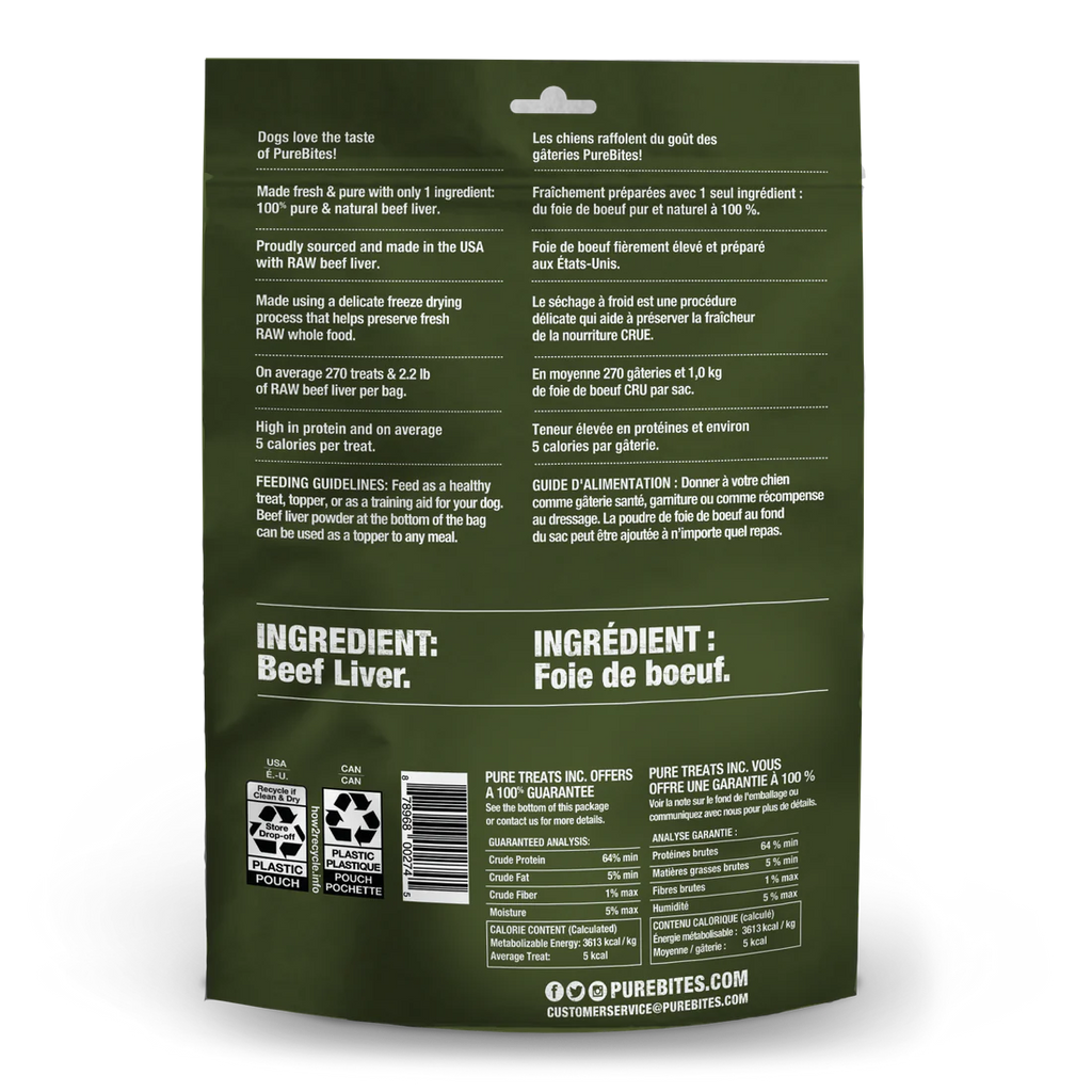 Pure Bites Beef Freeze Dried Dog Treats