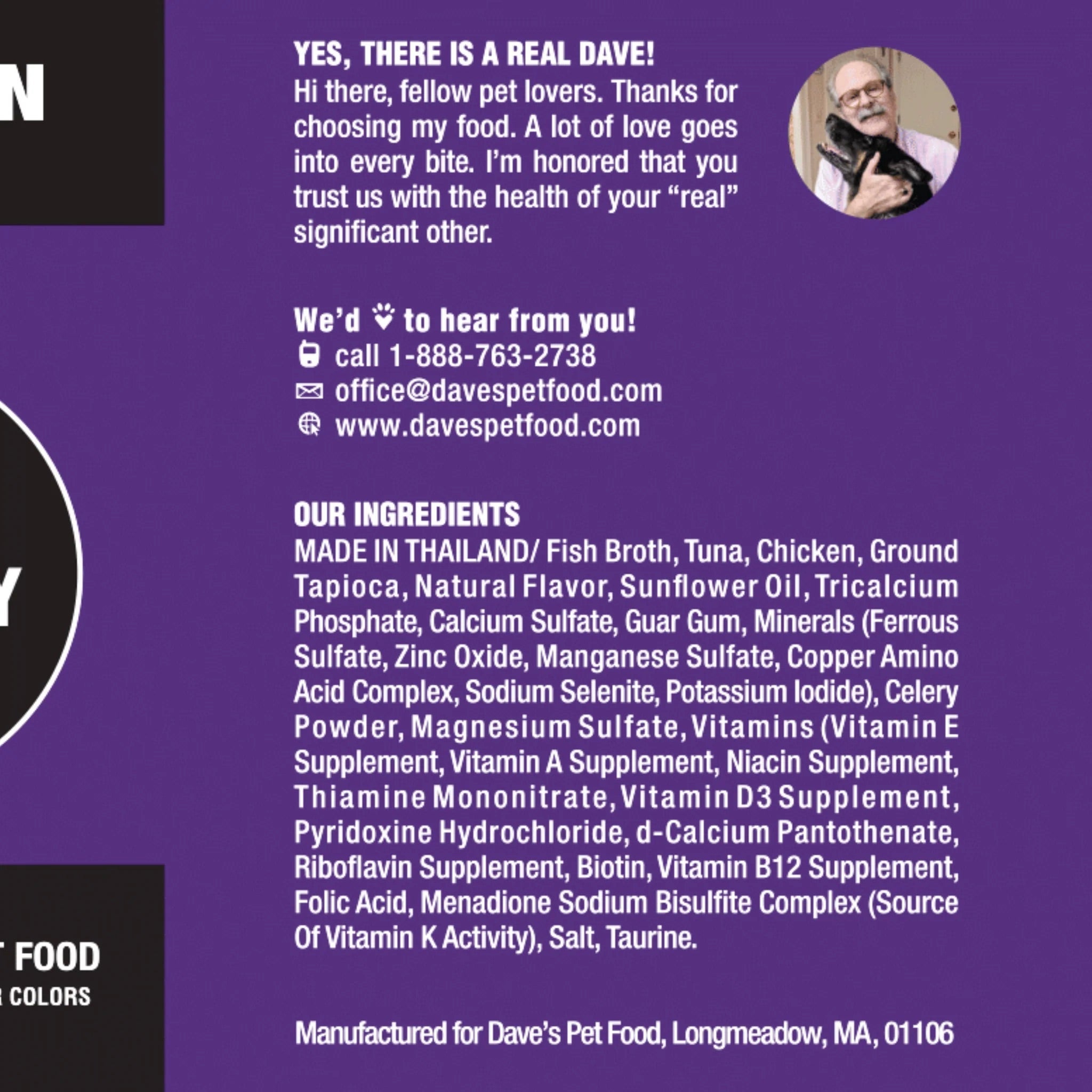 Dave's Cat Naturally Healthy Grain Free Tuna & Chicken (13oz)