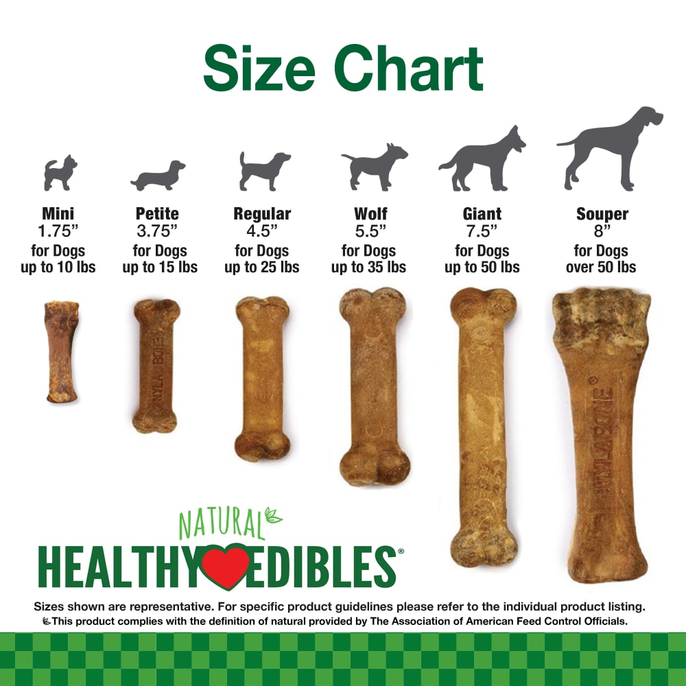 Nylabone Healthy Edibles Chicken Dog Chew Treats (6.7oz)