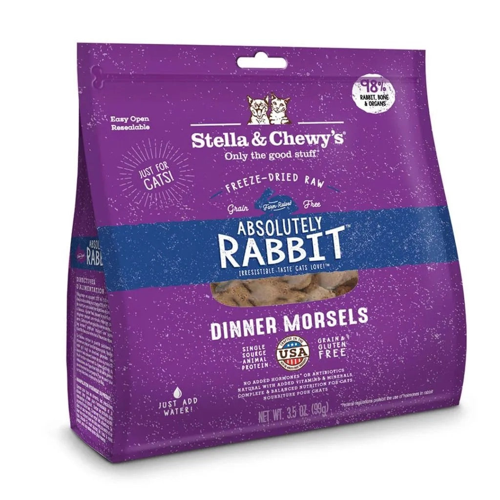 Stella & Chewys Freeze Dried Rabbit Dinner Cat Food
