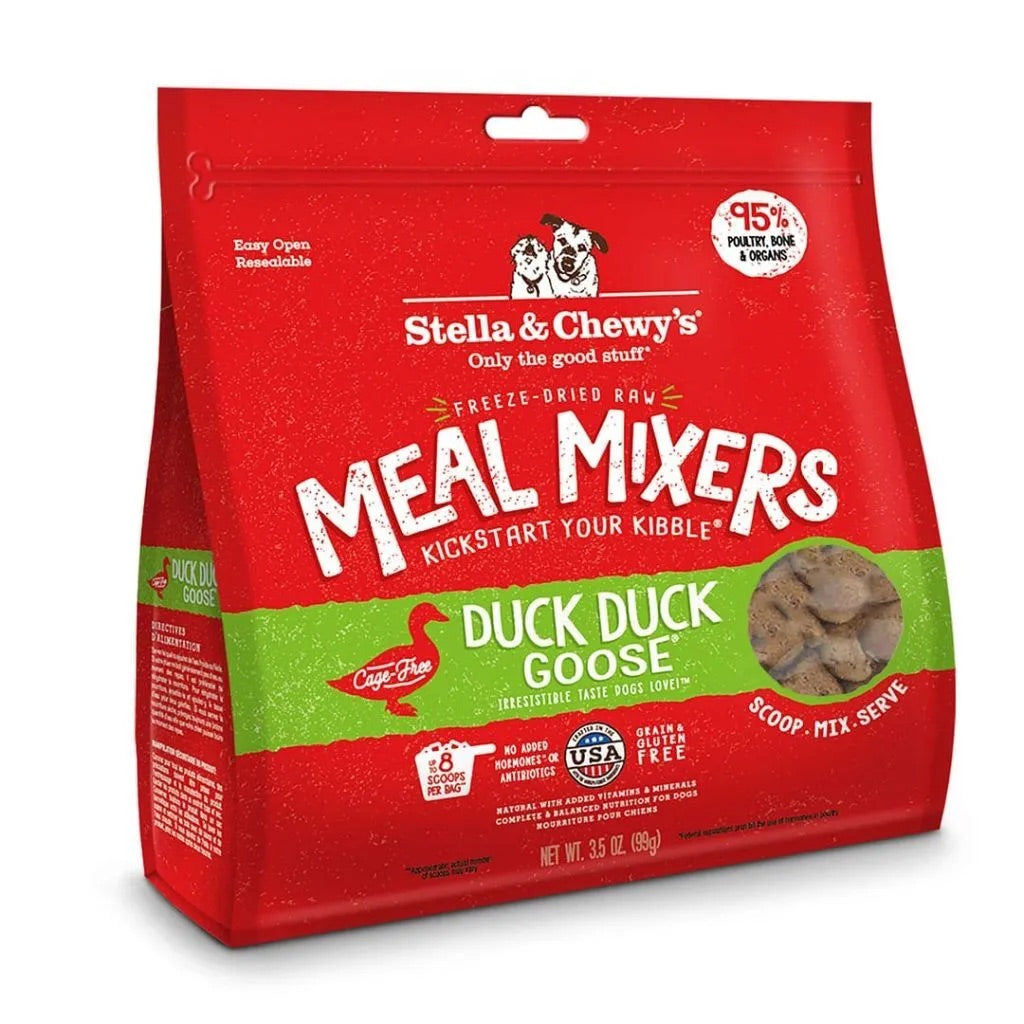 Stella & Chewy's Freeze Dried Meal Mixers Duck Duck Goose Dog Food (18oz)