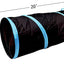 iCAGY Cat Tunnel for Indoor Cats Interactive, Rabbit Tunnel Toys, Pet Toys Play Tunnels for Cats Kittens Rabbits Puppies Crinkle Collapsible Pop Up Black 20"