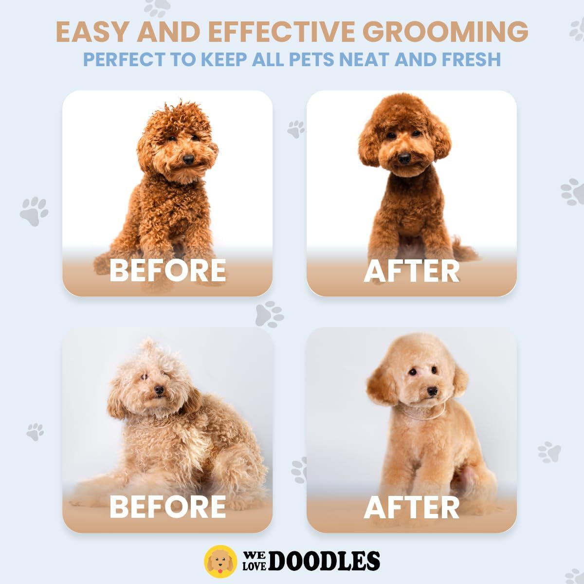 Pet Grooming Glove Wipes (12 Pack)