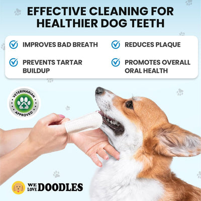 Dog Dental Finger Wipes (50 PCS)