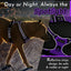 Eagloo Dog Harness Medium Sized Dog, No Pull Service Vest with Reflective Strips and Control Handle, Adjustable and Comfortable for Easy Walking, No Choke Pet Harness with 2 Metal Rings, Purple, M