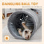 PAWZ Road Cat Tunnel 51 Inches Long Cat Toys Collapsible Tunnel 12 Inches in Diameter Large Cats Tube for Big Cats,Rabbits and Puppy- Large