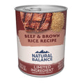 Natural Balance Limited Ingredient Beef & Brown Rice Dog Can (13oz)