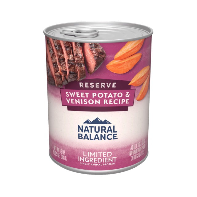 Natural Balance Limited Ingredient Venison, Sweet Potato Dog Can (13oz)