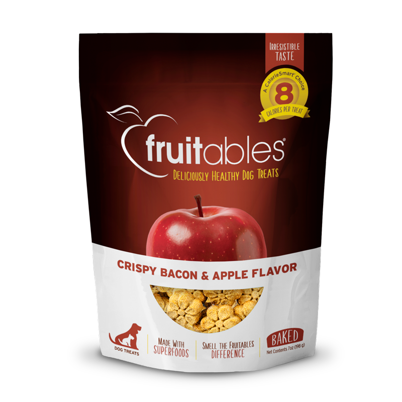 Fruitables Healthy Dog Treats: Crispy Bacon & Apple (7oz)