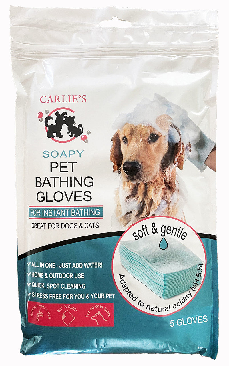 Scoochie Carlie's Pet Bathing Soapy Glove 5 Pack