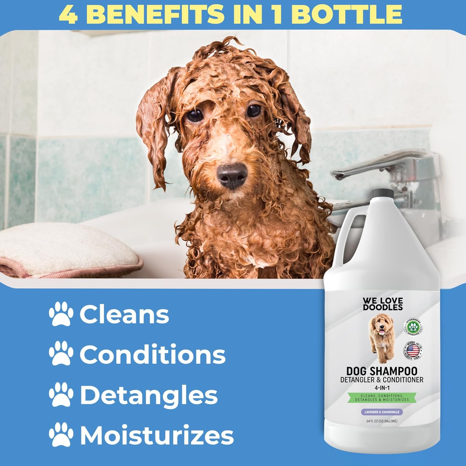 Dog Shampoo Half-Gallon Lavender