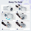 Tempcore Plush Pet Cat Tunnel Tube Cat Toys 3 Way Collapsible, Tunnels for Indoor Cats，Kitty Tunnel Bored Pet Toys Peek Hole Toy Ball Puppy, Kitty, Kitten, Rabbit Light Grey