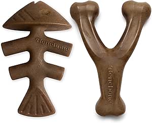Benebone Fishbone & Wishbone Combo 2 Pack Medium