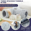 Tempcore Plush Pet Cat Tunnel Tube Cat Toys 3 Way Collapsible, Tunnels for Indoor Cats，Kitty Tunnel Bored Pet Toys Peek Hole Toy Ball Puppy, Kitty, Kitten, Rabbit Light Grey