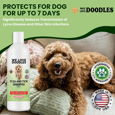 Flea and Tick Dog Shampoo 8 oz