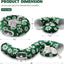 Cat Tunnel for Indoor Cats, Cute Peekaboo Cat Cave with Dangling Balls, Pet Donut Tunnel Bed with Circle Mat for Puppy Kitten Rabbit, Green Flower