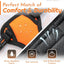 Eagloo Small Dog Harness No Pull, Service Vest with Reflective Strips and Control Handle, Adjustable and Comfortable for Easy Walking, No Choke Pet Harness with 2 Metal Rings, Orange, XS