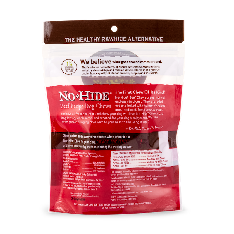 Earth Animal No Hide Small Beef Dog Rolls (2pk) (2.4oz)