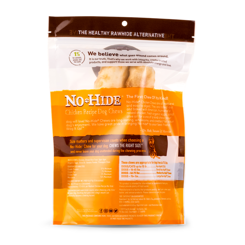 Earth Animal No Hide Medium Chicken Dog Rolls (2pk) (4.2oz)