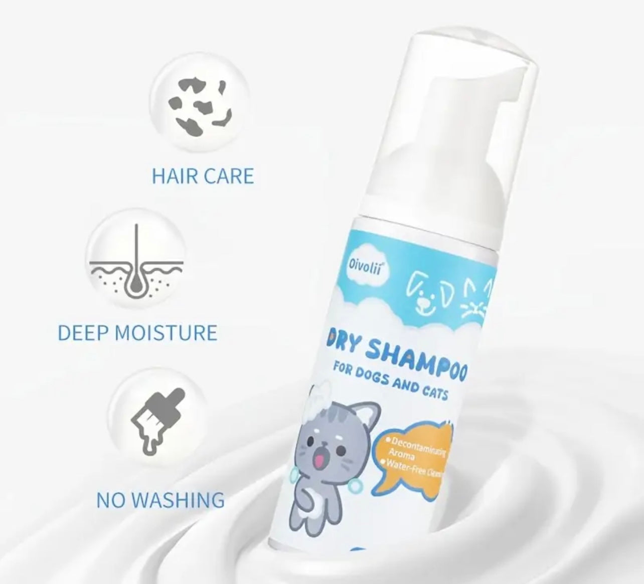 1 pc Oivolli Pet Dry Hair Care