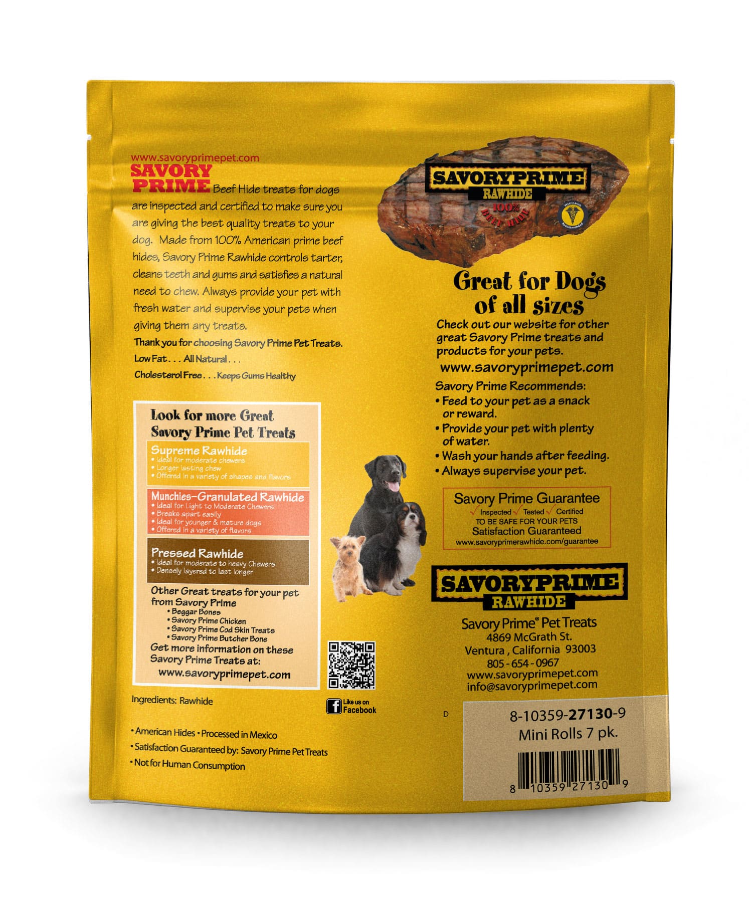 Savory Prime AMERICAN Mini Retriever Rolls White (7pk)