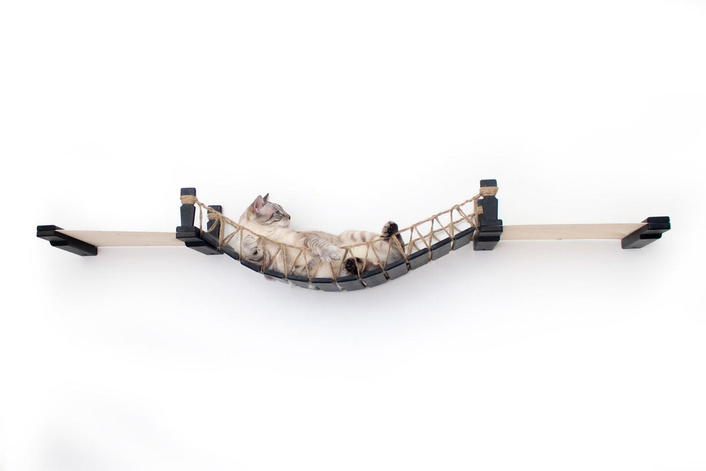 Double Cat Hammock and Climbing Bridge Combo
