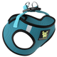 EcoBark Step In Dog Harness - XXXS to Small Breeds- Reflective Soft Mesh Harness for Teacup, Small Dogs and Puppies / Aqua Sport