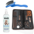 At Home Grooming Pack – Brush, Scissors and Detangler