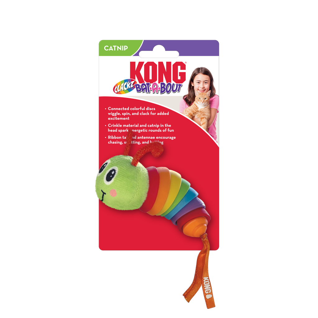 Kong Bat-A-Bout Clackz Caterpillar
