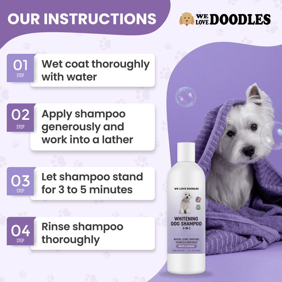 Whitening Dog Shampoo