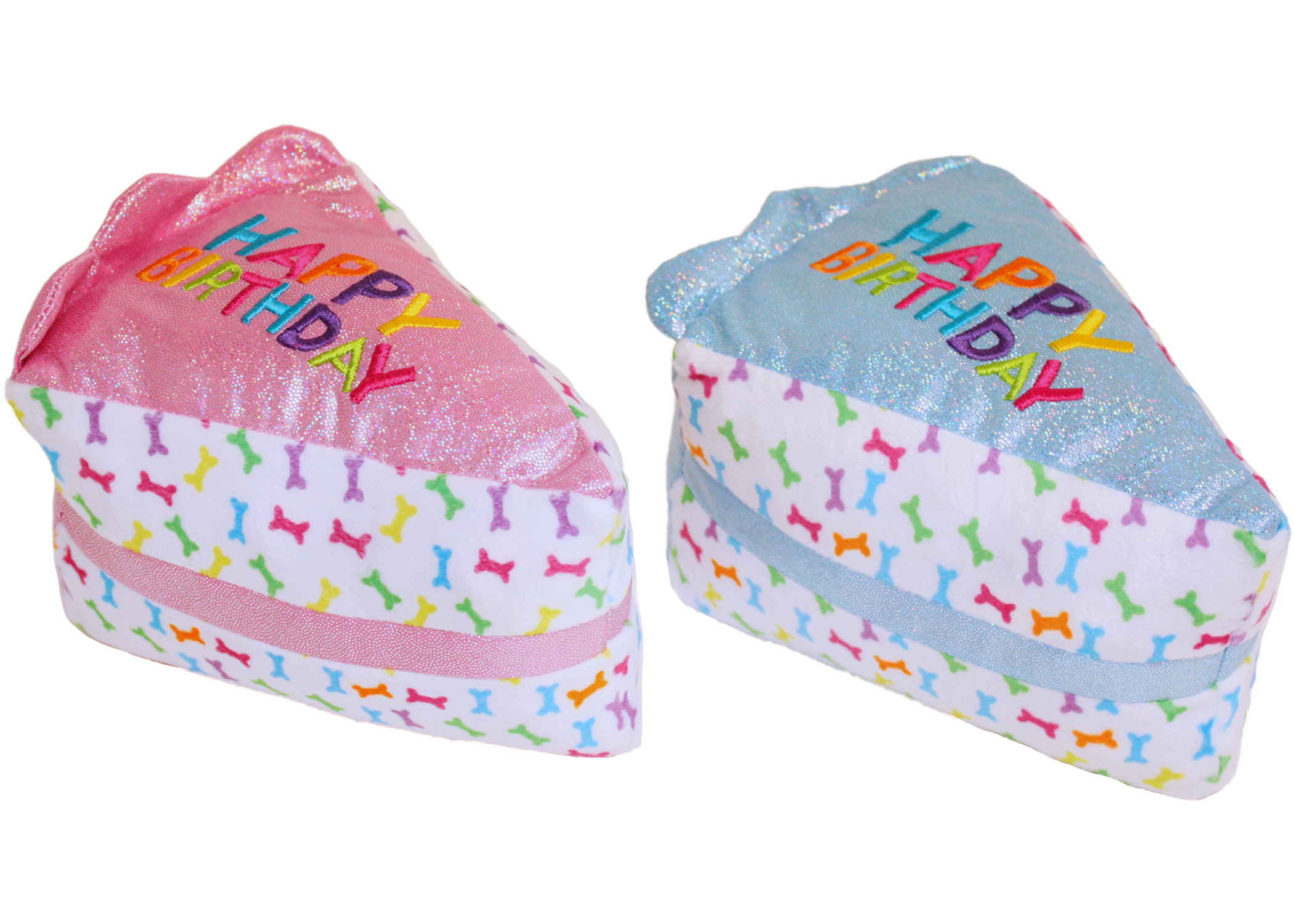 Multipet Birthday Cake Slice - Assorted Colors 6"
