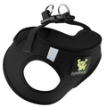 EcoBark Step In Dog Harness - XXXS to Small Breeds- Reflective Soft Mesh Harness for Teacup, Small Dogs and Puppies / Black