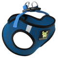 EcoBark Step In Dog Harness - XXXS to Small Breeds- Reflective Soft Mesh Harness for Teacup, Small Dogs and Puppies / Bright Blue Sport