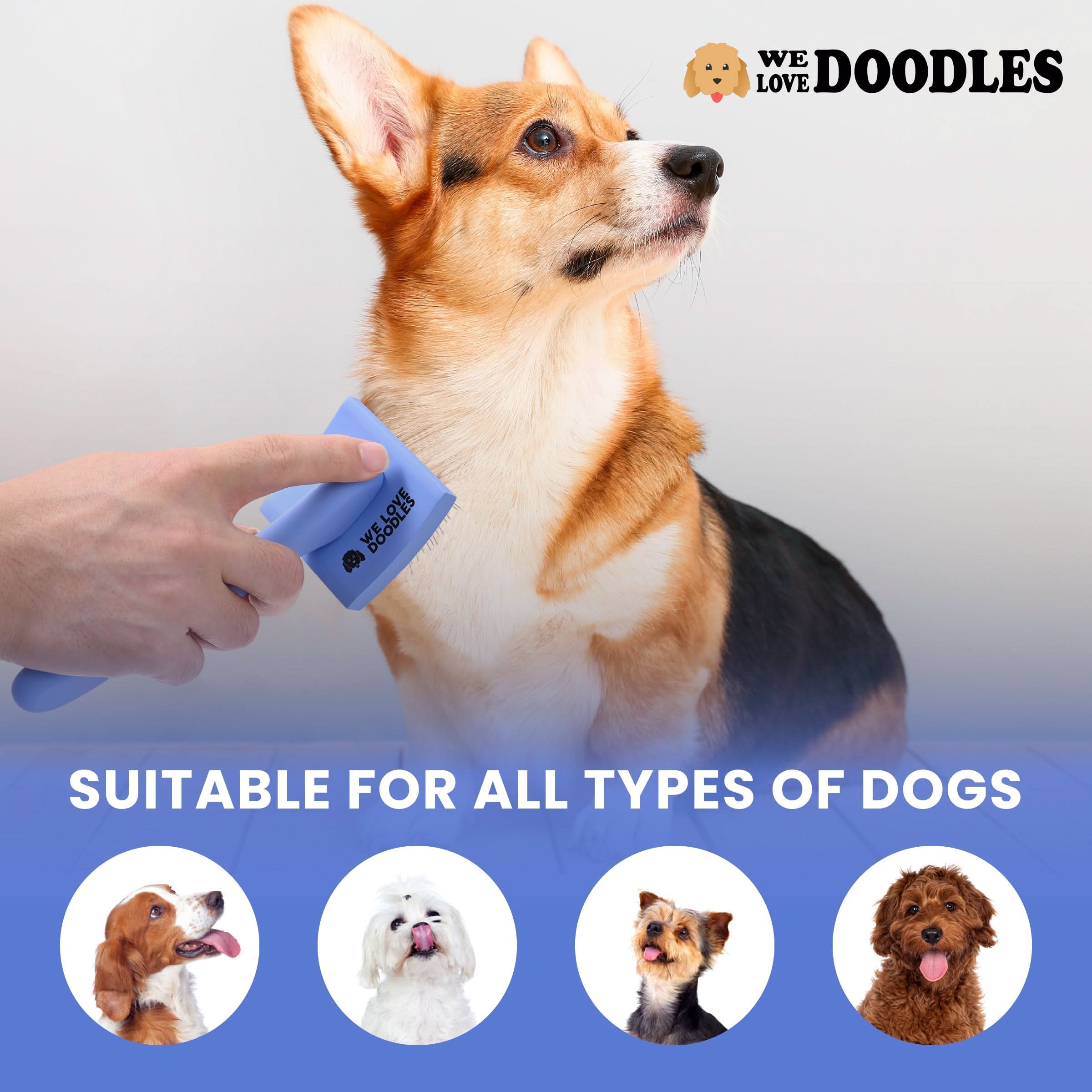 Curved Slicker Brushes for Dogs