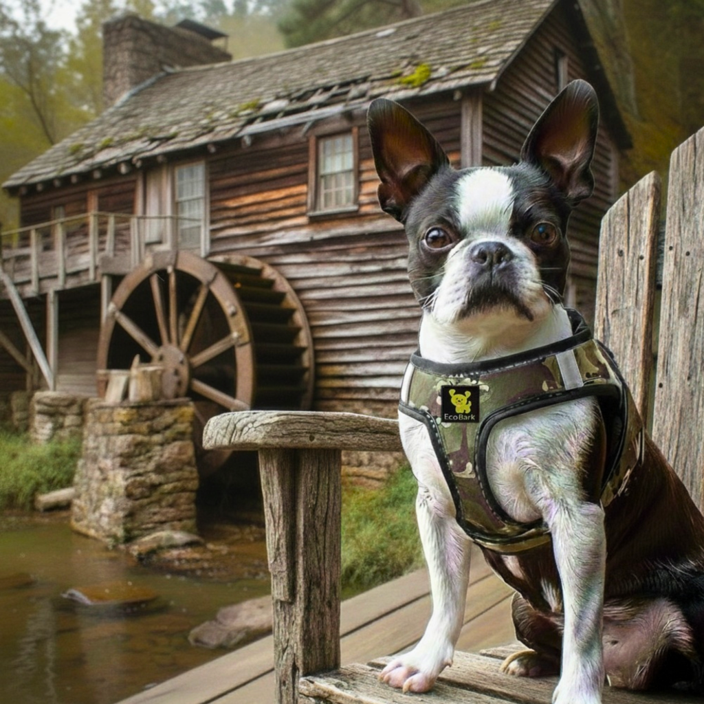 EcoBark Step In Dog Harness - XXXS to Small Breeds- Reflective Soft Mesh Harness for Teacup, Small Dogs and Puppies / Camouflage