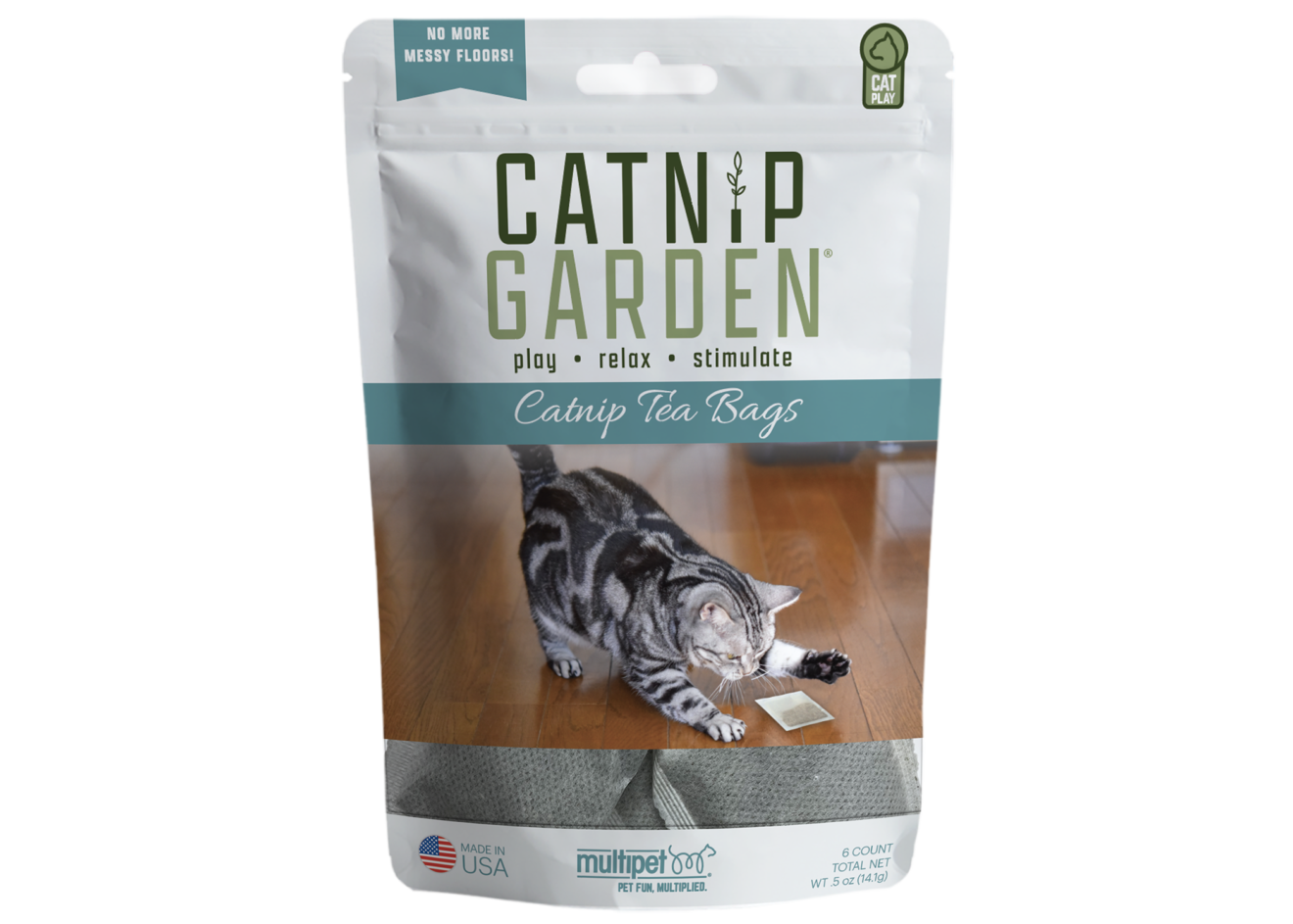 Multipet Catnip Garden Tea Bags 6ct.