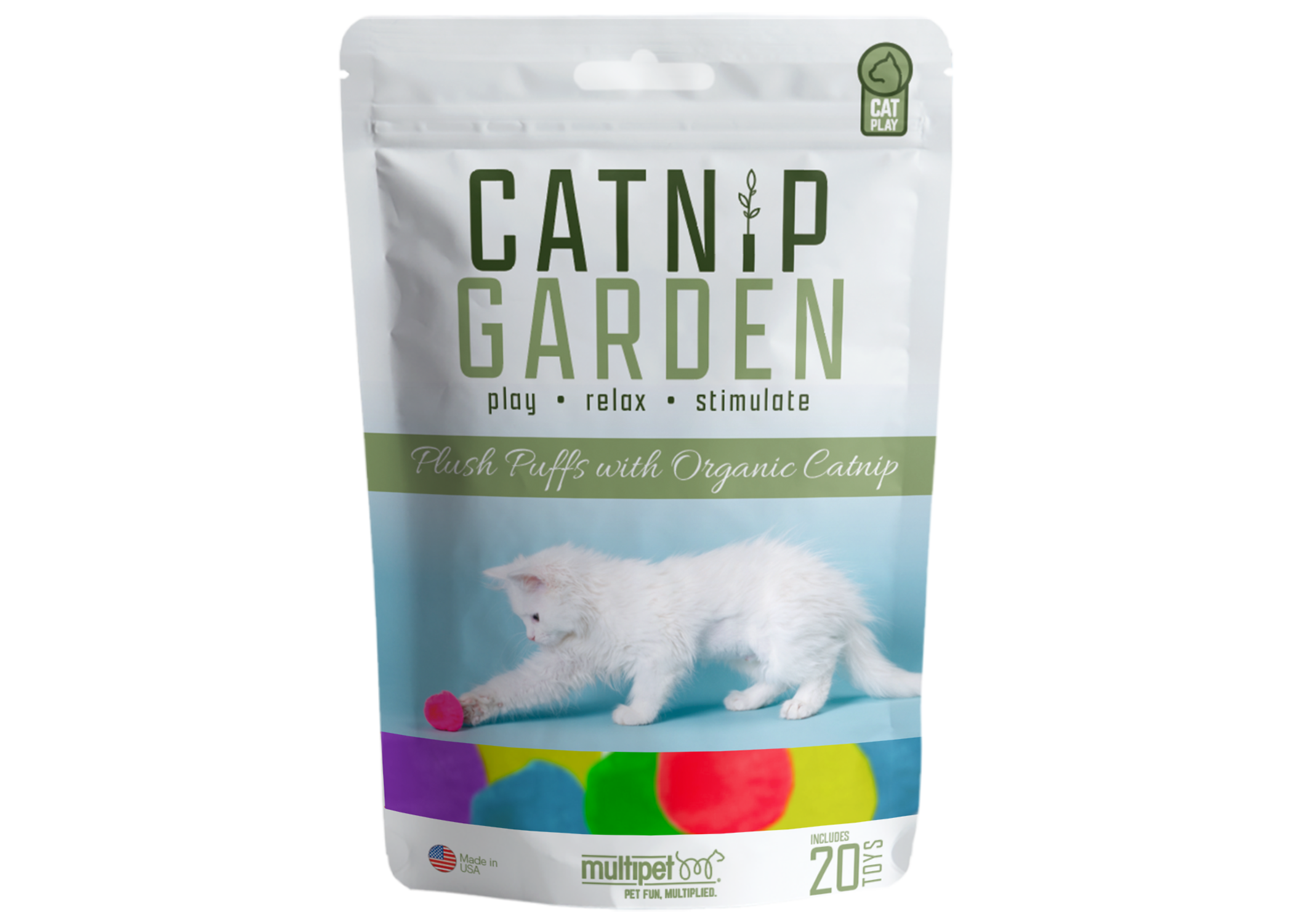 Multipet Catnip Garden®  Catnip Puffs 20ct. Bag