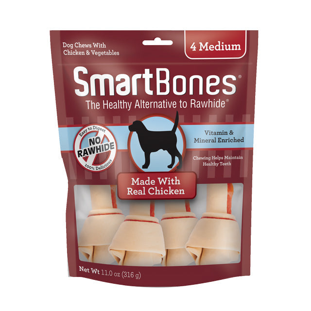 Smartbones Chicken Classic Bone Chews - Medium (4pk) (11oz)