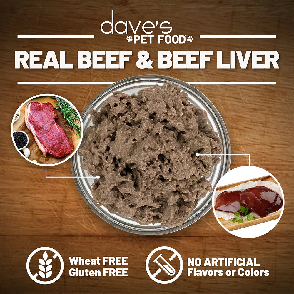Dave's 95% Premium Meats™ Beef & Beef Liver For Dogs (12.5oz)
