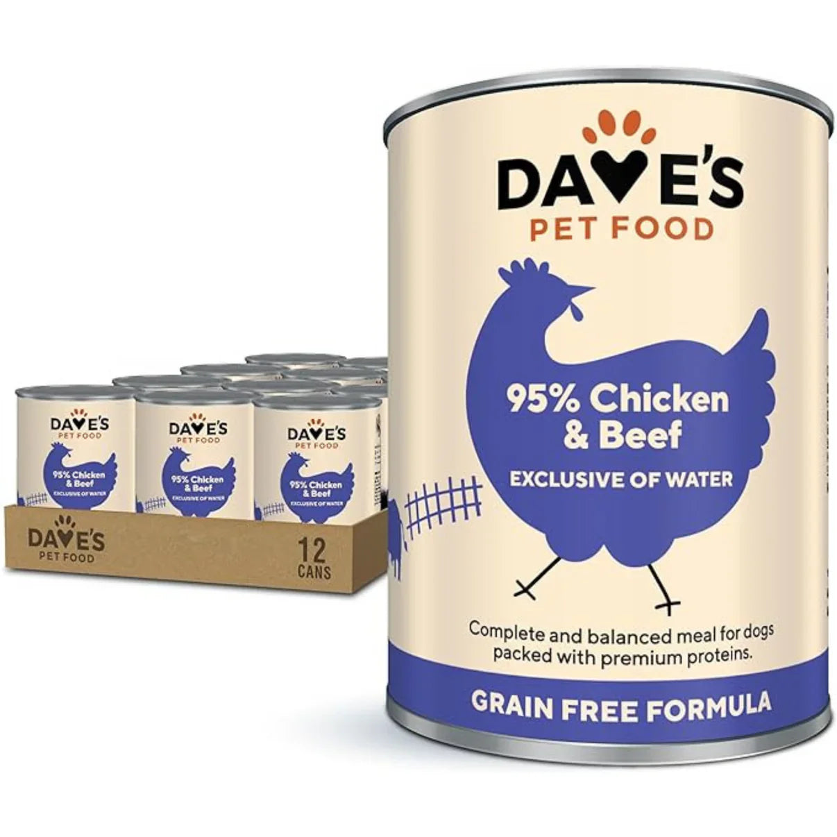 Dave's 95% Premium Meats™ Chicken & Beef For Dogs (13oz)