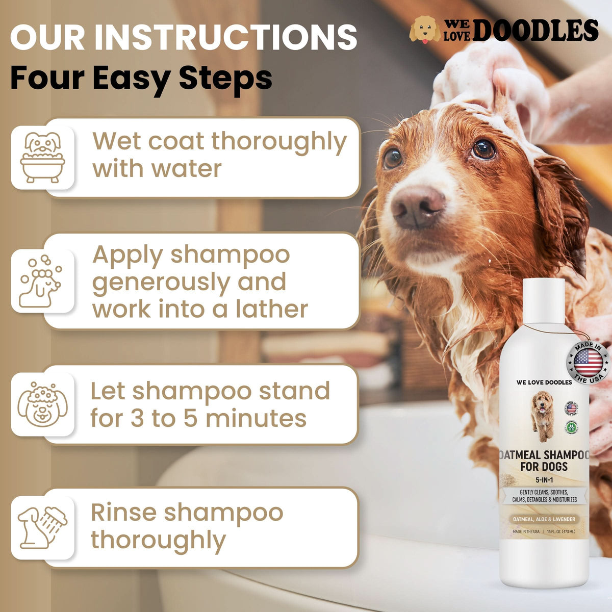 Premium Oatmeal Dog Shampoo